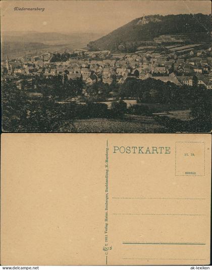 Ansichtskarte Niedermarsberg-Marsberg Blick auf die Stadt 1928
