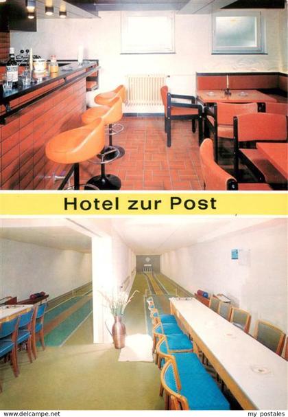 Bruchhausen Lennestadt Hotel zur Post Bar Kegelbahn