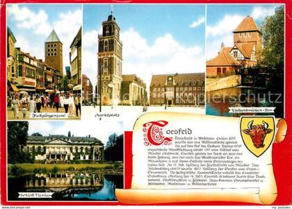 Coesfeld Marktplatz Schloss Varlar Fussgaengerzone