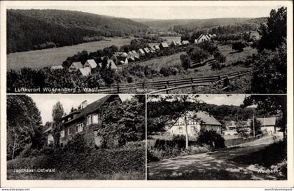 CPA Bad Wünnenberg in Westfalen, Siedlung, Jagdhaus Ostwald, Waldbach