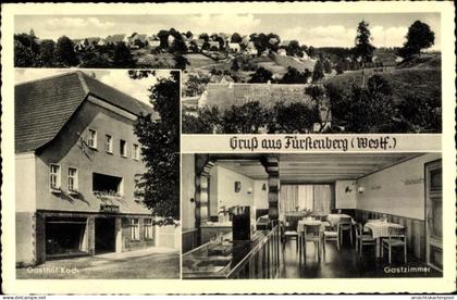 CPA Fürstenberg Bad Wünnenberg in Westfalen, Gasthof Koch mit Gastzimmer