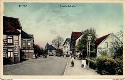 CPA Rheda Wiedenbrück in Westfalen, Bahnhofstraße