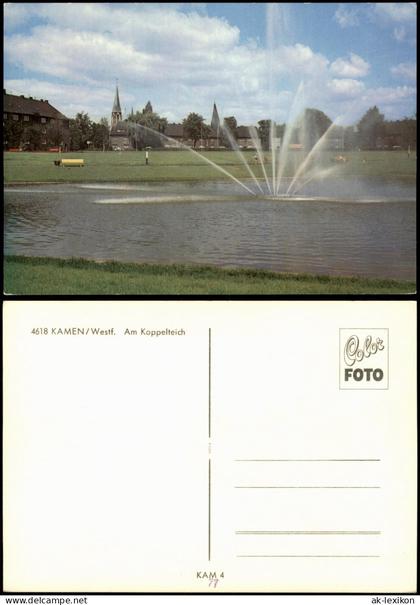 Kamen (Westfalen) Ansicht von Kamen mit Stiftskirche "Am Koppelteich" 1990