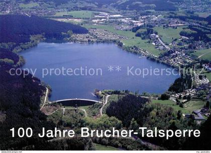 Marienheide Fliegeraufnahme Brucher Talsperre