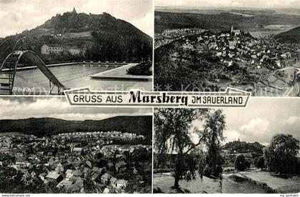 Marsberg Sauerland Freibad Panorama Fliegeraufnahme