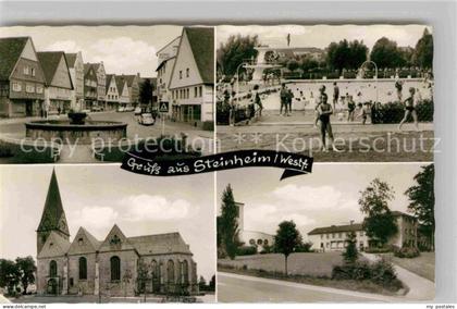 Steinheim Westfalen Dorfbrunnen Schwimmbad Kirche