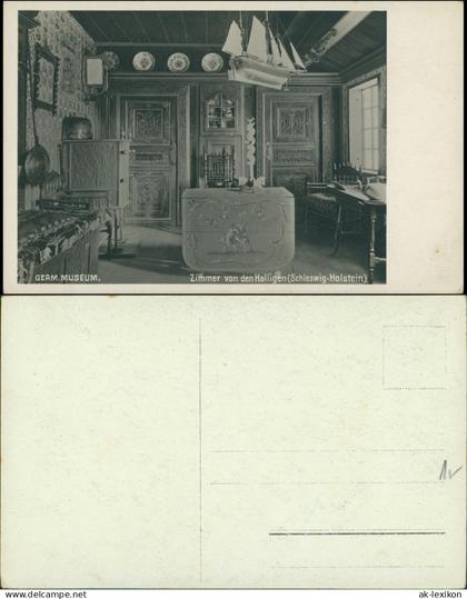 Ansichtskarte Nürnberg Germanisches Museum Zimmer der Halligen 1929