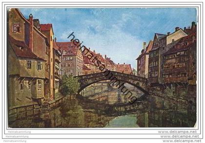Nürnberg - Fleischbrücke - Künstlerkarte