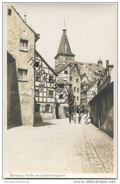 Nürnberg - Lauferschlagturm - Foto-AK 20er Jahre - Verlag K. Ellinger Nürnberg