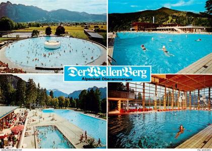 Oberammergau Alpenbad Der Wellenberg Wellen Rundbecken Warm Freibecken Hallenbec