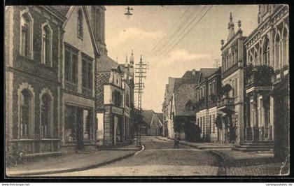 AK Ochtrup, Ortsansicht mit Bültstrasse