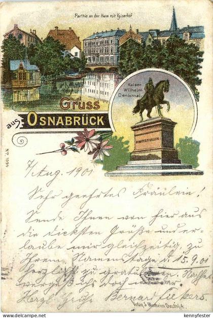 Gruss aus Osnabrück - Litho