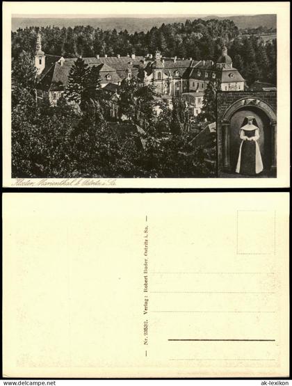 Ostritz (Oberlausitz) Wostrowc 2 Bild Nonne Kloster St. Marienthal 1927