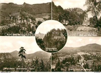 Oybin mit Scharfenstein Berggaststaette Berg Oybin Ameisenberg Toepfer Oybin mit