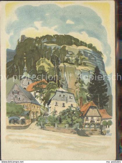 Oybin Sachsen Aufgang Berg Oybin