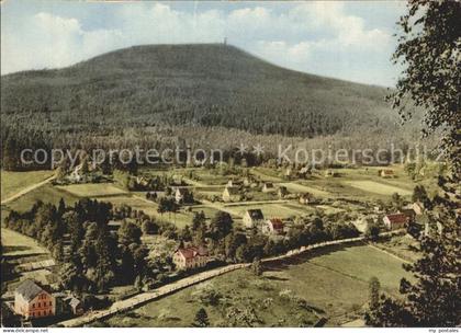 Oybin Sachsen Panorama mit Berg Oybin Hochwald