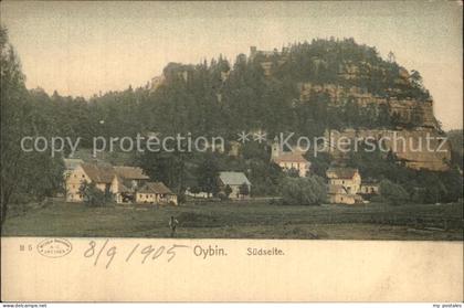 Oybin Sachsen Teilansicht Berg Oybin