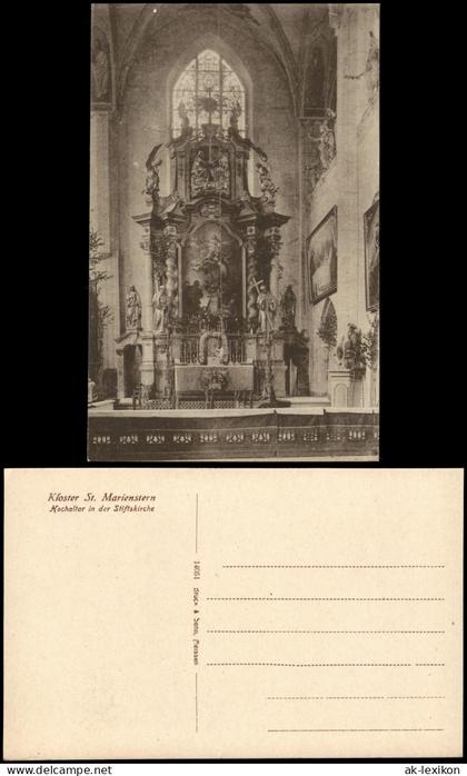 Panschwitz-Kuckau   Kloster St. MariensternHochaltar in der Stiftskirche 1912