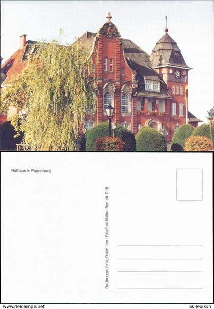 Ansichtskarte Papenburg (Ems) Rathaus 1995