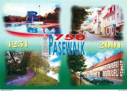 Pasewalk Mecklenburg Vorpommern Lindenbad Ueckerpromenade Ueckerstrasse Gruenstr