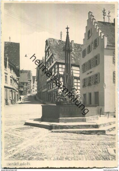 Pfullendorf - Brunnen - Marktplatz - Foto-Ansichtskarte