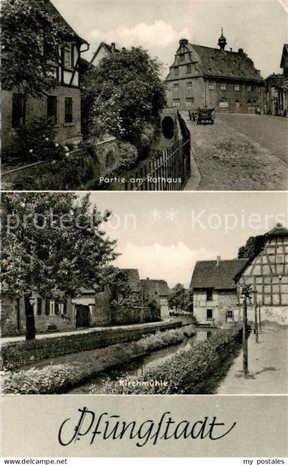 Pfungstadt Partie am Rathaus Kirchmuehle