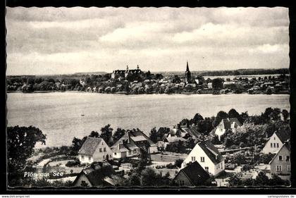 AK Plön, Schloss, Kirche, Seeufer