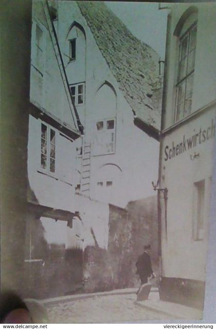 ! old photo postcard, alte Fotokarte, Verlagsangabe Hahnsche Buchhandlung Plön