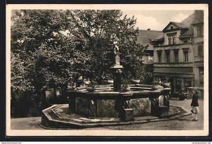 AK Pössneck, Marktbrunnen