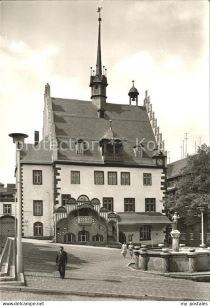 Poessneck Rathaus Brunnen