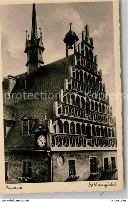 Poessneck Rathaus Giebel