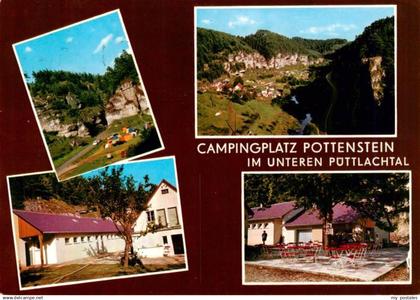 Pottenstein Oberfranken Campingplatz Pottenstein Panorama Restaurant Terrasse