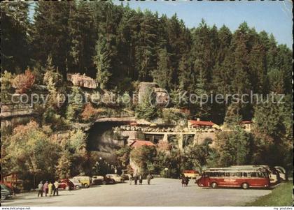 Pottenstein Oberfranken Terrassen-Cafe Teufelshoehle