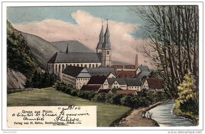 PRUEM - PRÜM - GRUSS AUS PRÜM - Ed. H. Relles, Buchhandlung, Prüm