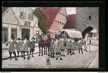 AK Quakenbrück, Ansicht Handelszug