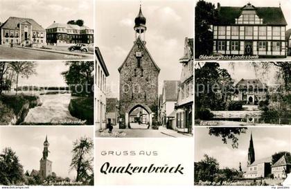 Quakenbrueck Rathaus Oldenburgische Landesbank Sylvesterkirche Hohe Pforte