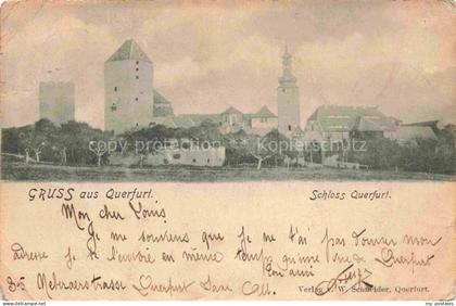 Querfurt Sachsen-Anhalt Ansicht mit Schloss