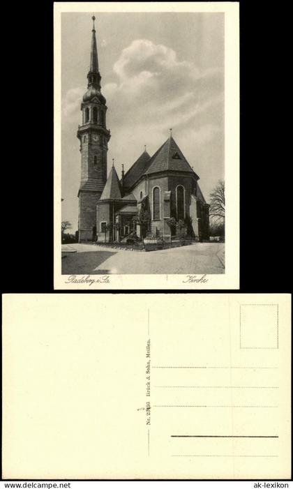 Ansichtskarte Radeberg Kirche 1925