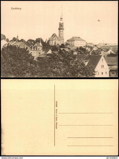 Ansichtskarte Radeberg Totale 1912