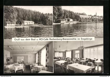 AK Rechenberg-Bienenmühle /Erzgebirge, Bad und HO-Cafe