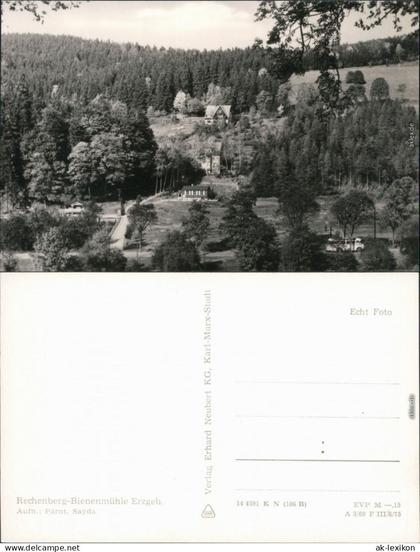 Ansichtskarte Rechenberg-Bienenmühle Blick auf den Ort 1975