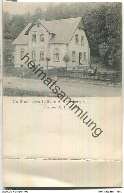 Reinsberg Sachsen - Besitzer C. Hoffmann - Verlag A. Kersten Siebenlehn - gel. 1924