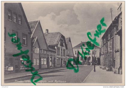 Rheda i.W., Kirchstraße mit Rathaus, um 1940