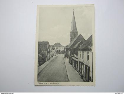 RHEDA ,Kirchstrasse  , Schöne Karte um 1950
