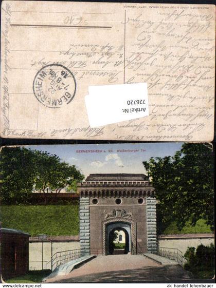 726720 Germersheim Weißenburger Tor Germersheim LK Germersheim Feldpost