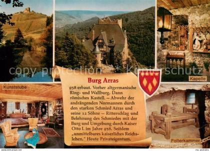 Alf Bullay Mosel Burg Arras Kunststube Kapelle Folterkammer