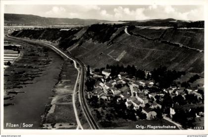 CPA Filzen Konz an der Mosel, Fliegeraufnahme