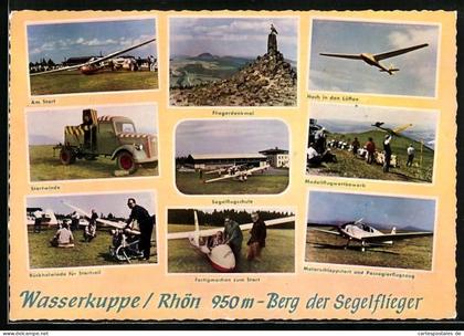AK Wasserkuppe /Rhön, Segelflugschule, Modellflugwettbewerb