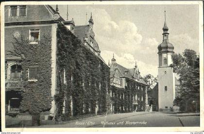 Riesa Sachsen Riesa Rathaus Kirche x 1938