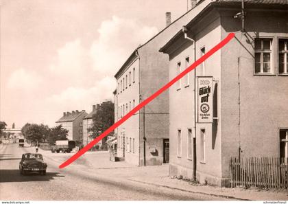 AK Espenhain Leipziger Straße HO Glück auf Gasthof ? a Pötzschau Mölbis Neukieritzsch Kitzscher Rötha Borna Leipzig DDR